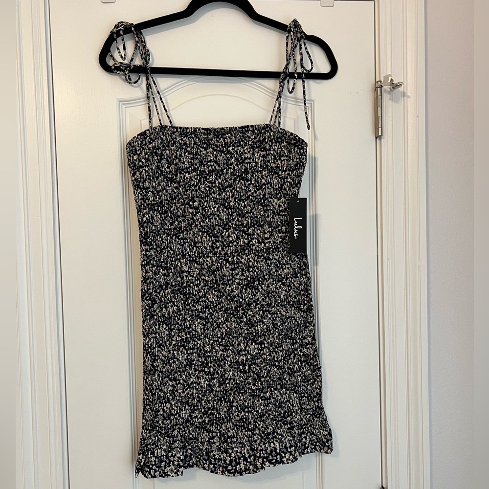 Lulus floral ruched dress